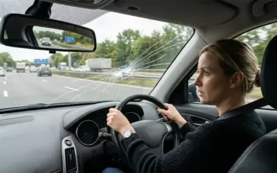 Halkeama tuulilasissa – mitä tehdä?